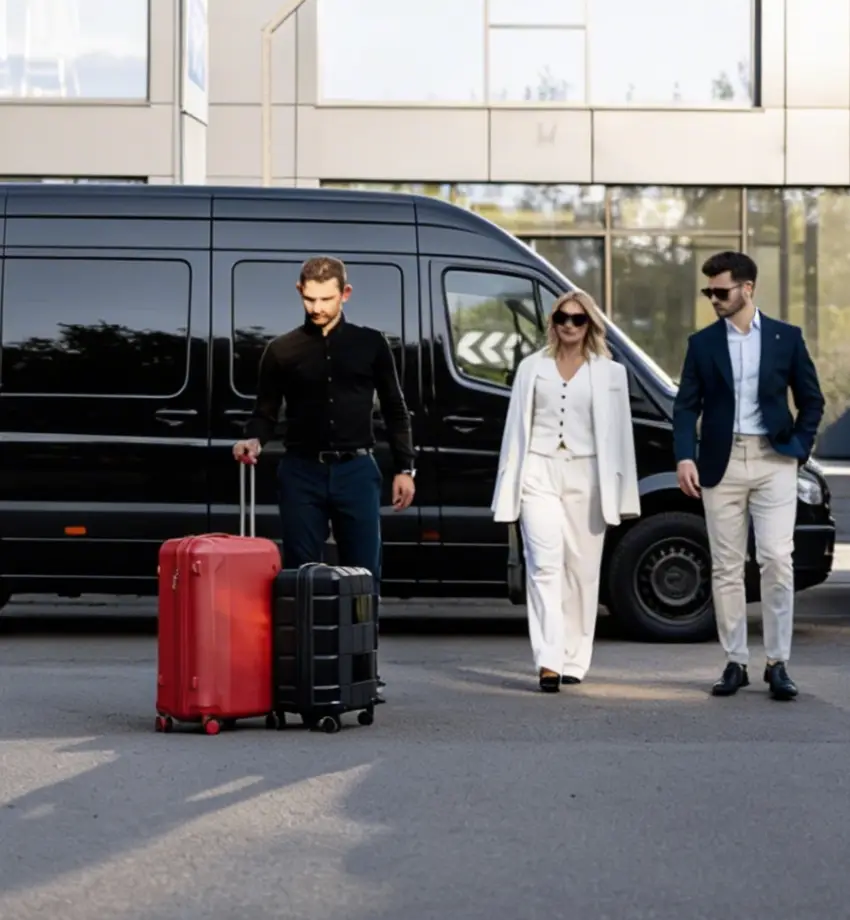 Sprinter van and private shuttle transportation for Denver hotel guests